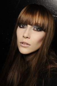 To achieve this smoldering eye, brush a dark shadow (try charcoal, deep plum or navy) on lids. Then apply a kohl liner, drawing into the waterlines of the eyes. 