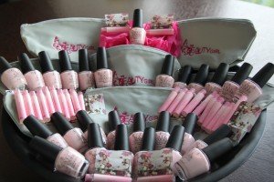 I gifted each guest a The Beauty Girl cosmetic bag, an OPI nail polish in Sweetheart and a sample of Elizabeth Arden's Pretty fragrance. 