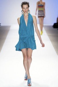 Nanette Lepore Spring 2010 Runway Show Turquise outfit