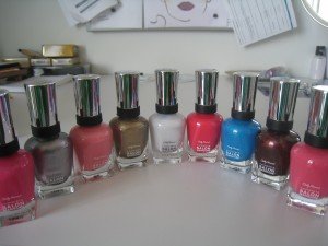 Shades from Sally Hansen Complete Salon Manicure Collection 