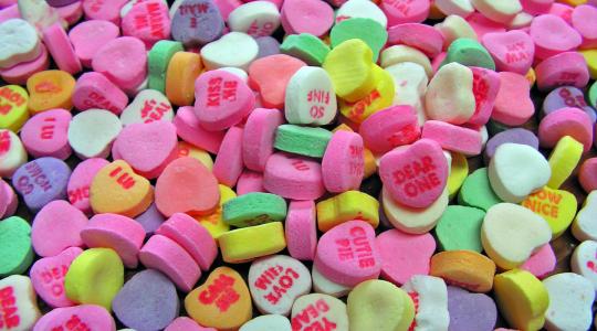 Valentine's Day candy hearts